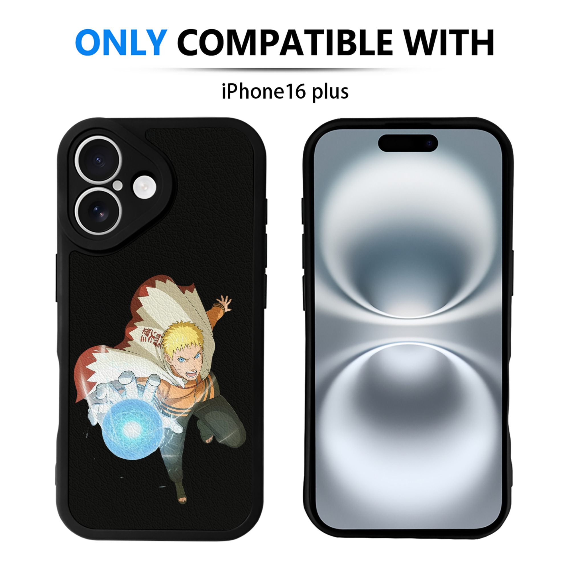 （画像用） NARUTO -ナルト- うずまき ナルト Uzumaki Naruto 【iPhone 16シリーズ対応】シリコンスマホケース（レザー調） 材質：シリコン